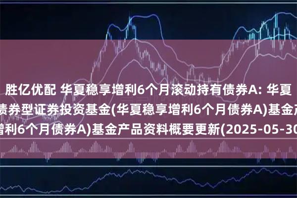 胜亿优配 华夏稳享增利6个月滚动持有债券A: 华夏稳享增利6个月滚动持有债券型证券投资基金(华夏稳享增利6个月债券A)基金产品资料概要更新(2025-05-30)