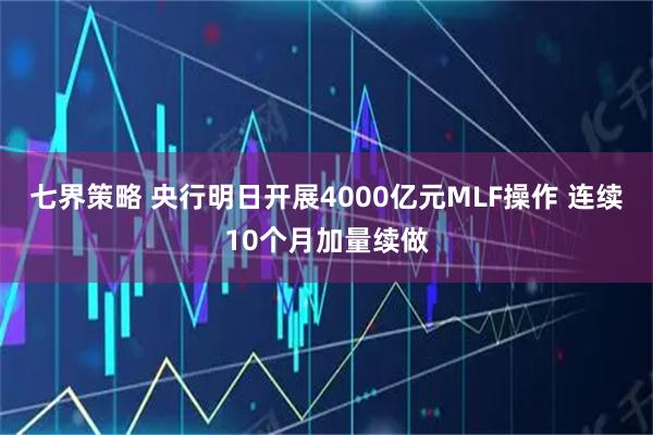 七界策略 央行明日开展4000亿元MLF操作 连续10个月加量续做