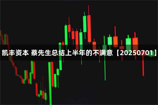 凯丰资本 蔡先生总结上半年的不满意【20250701】
